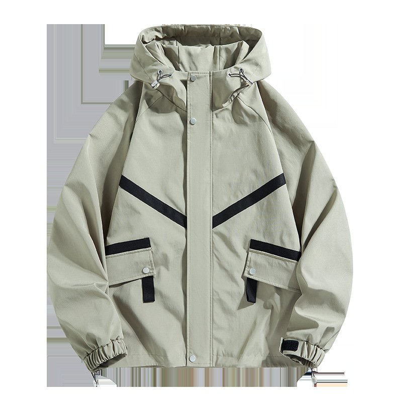 Hooded Jacket Waterproof Fashionable Jacket Outdoor Leisure Couple's Tops - Image 5