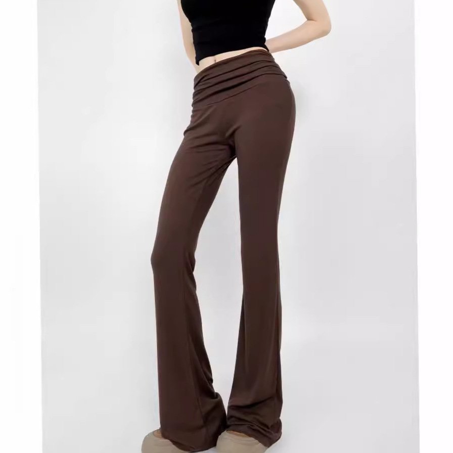 Nude Feel Hip Raise Slimming High Waist Belly Contracting Yoga Trousers - Image 3