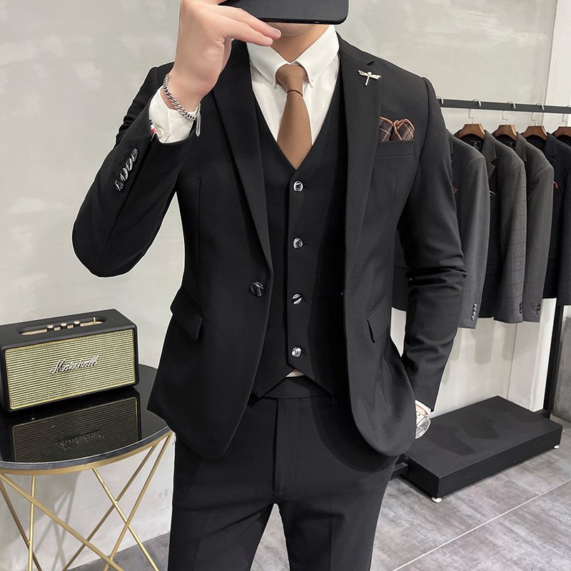 Wedding Dress Suit 3-piece Business Men's Suit - Image 3