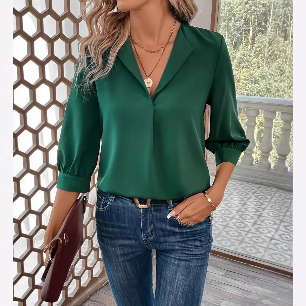 Women's Fashion Loose-fitting Long Sleeves Shirt - Image 5