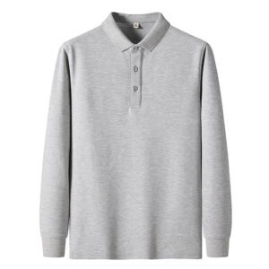 Men's Long-sleeved Polo Shirt Casual Jacket