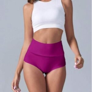 BZB Women's High Waist Yoga Shorts Gym Workout Booty Dance Hot Pants Athletic Butt Lifting Sports Leggings