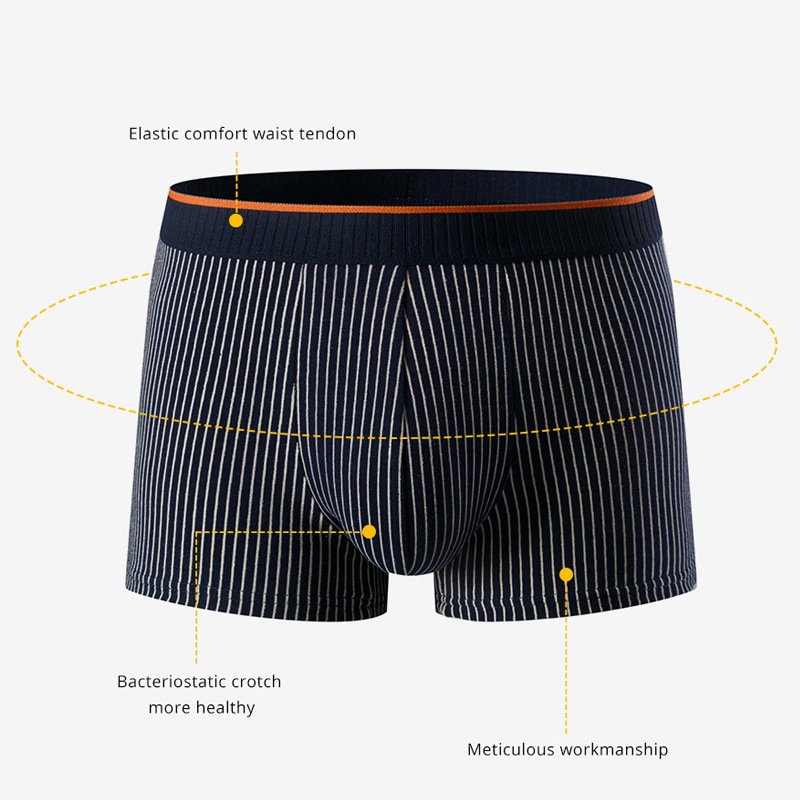 Men's Underwear Pure Cotton Boxer Brief Close-fitting Shorts - Image 2