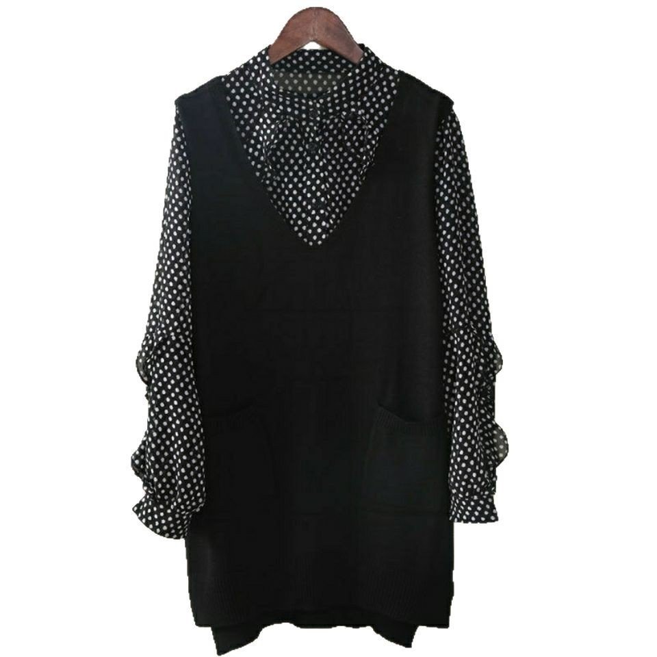 Spring And Autumn Knitted Pullover Vest Loose V-neck - Image 2
