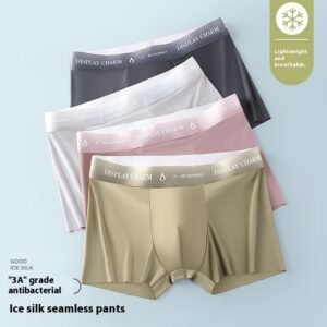 Ice Silk Men's Underwear Thin Breathable Boxers