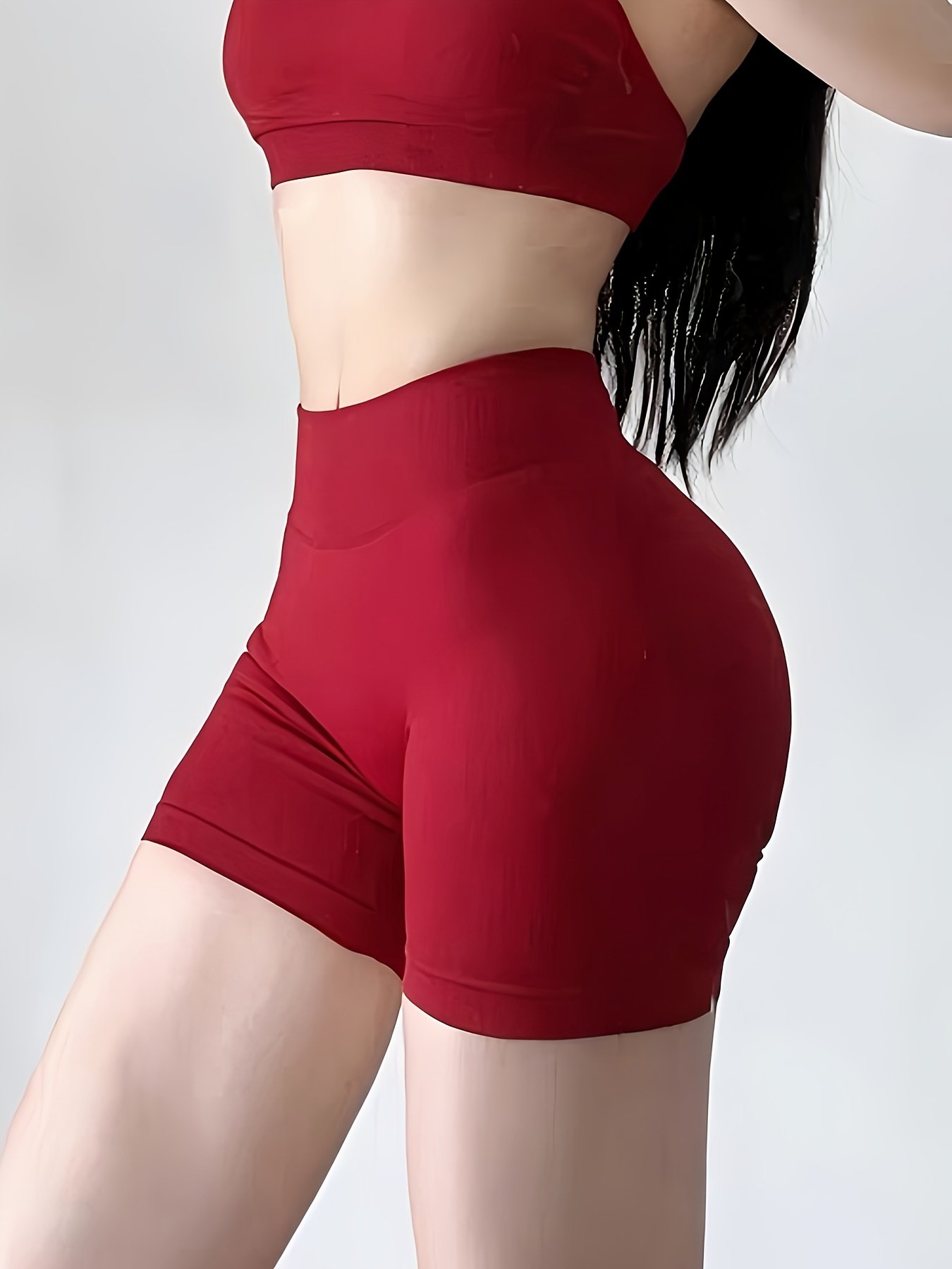 High-Waisted Yoga Shorts - Quick-Dry & Squat-Proof - Image 5