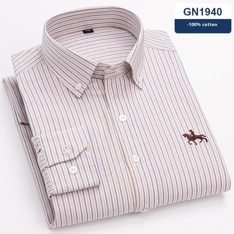 Men's Cotton Long-sleeved Casual Shirt - Image 6
