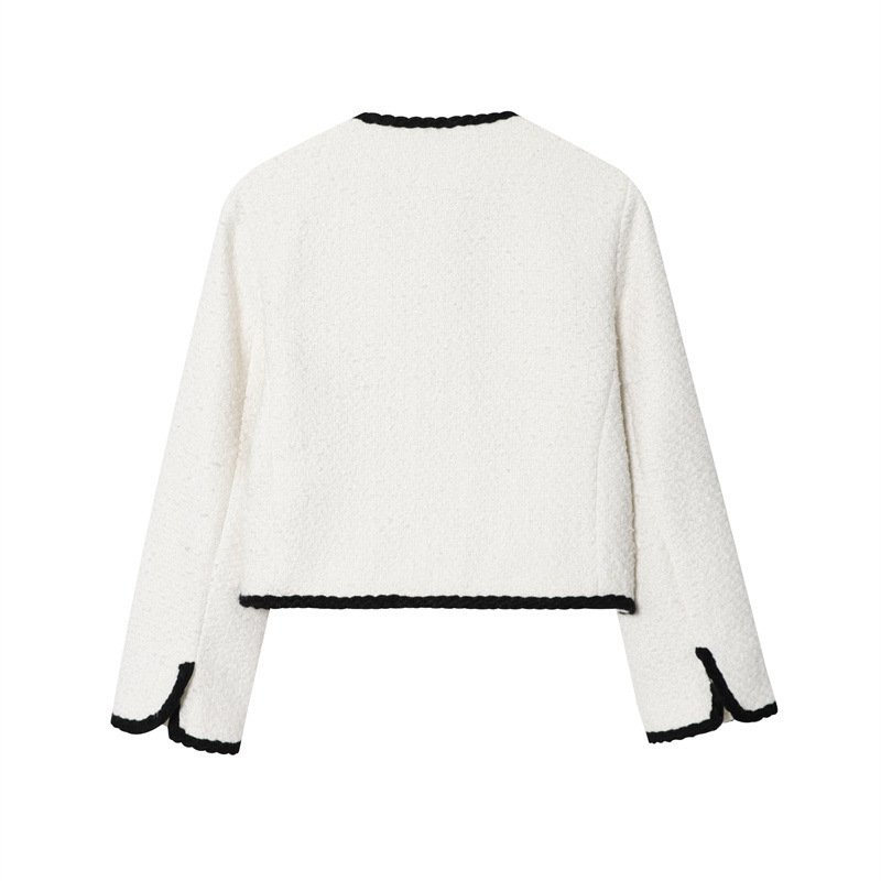 Fashion Women's Wear Trim Velvet Coat - Image 2