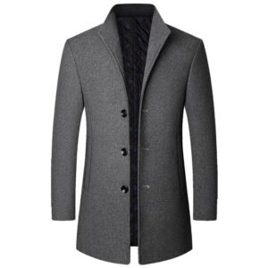 Autumn And Winter Casual Woolen Coat Men