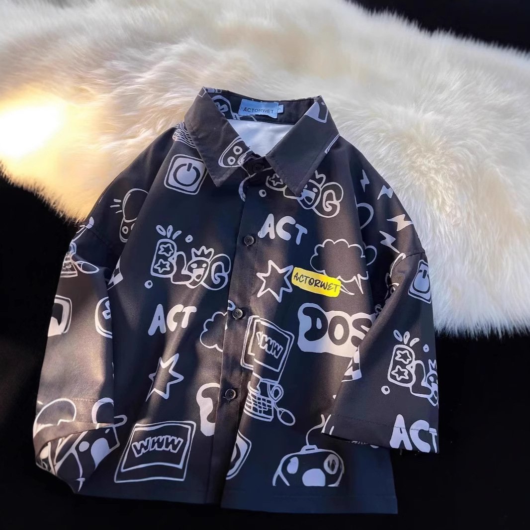 Student Loose Slim Fit Casual Shirt - Image 4