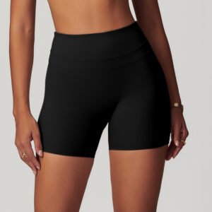 European And American Brushed Tight Yoga Shorts Stretch