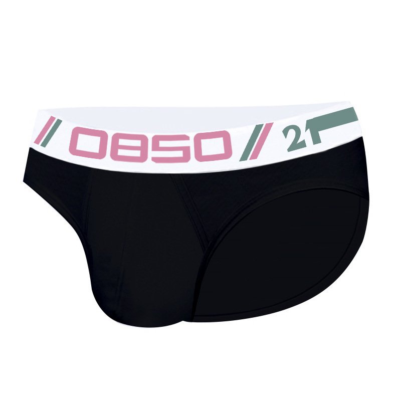 Men's Cotton Underwear Sexy Comfortable Breathable Solid Color Low Waist Convex - Image 7