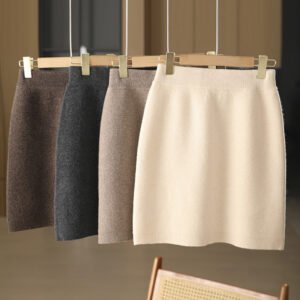 Women's Bags Body Little Short Dress Pure Wool Knit Skirt