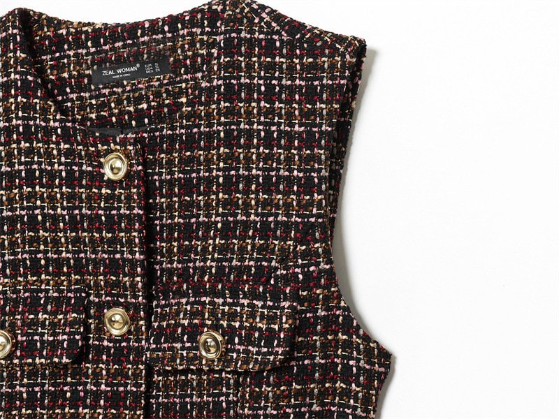 Women's Fashionable Belt Texture Top Vest - Image 6