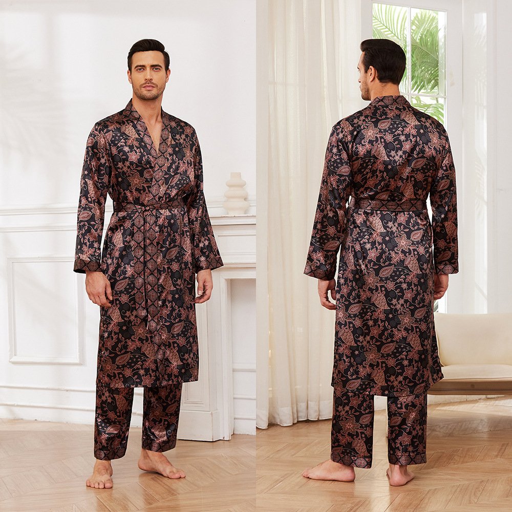 Men's Fall Thin Long Sleeve Pajamas - Image 8