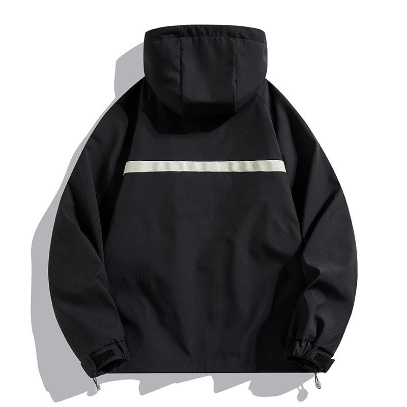 Hooded Jacket Waterproof Fashionable Jacket Outdoor Leisure Couple's Tops - Image 4