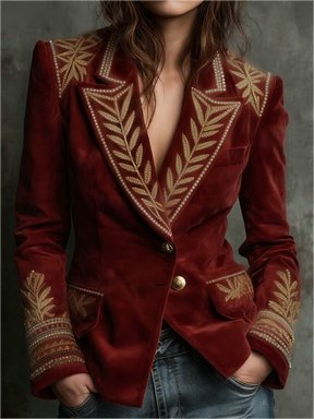 Casual Retro Stand Collar Coat - Image 2