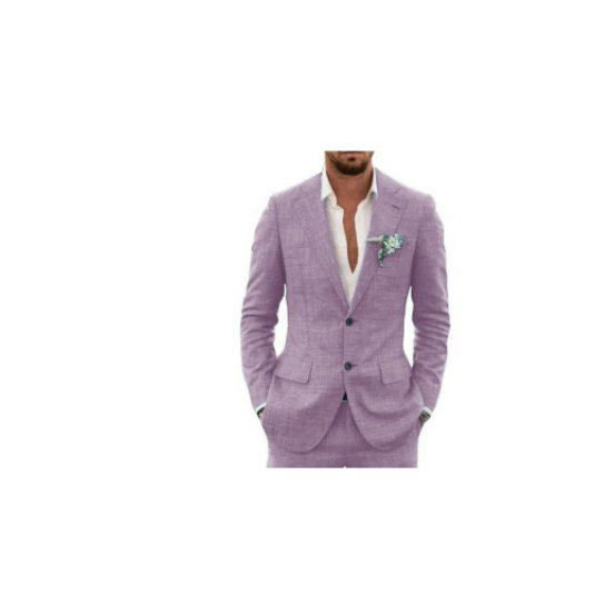 Men's Suit Linen Suit Wedding Party - Image 2