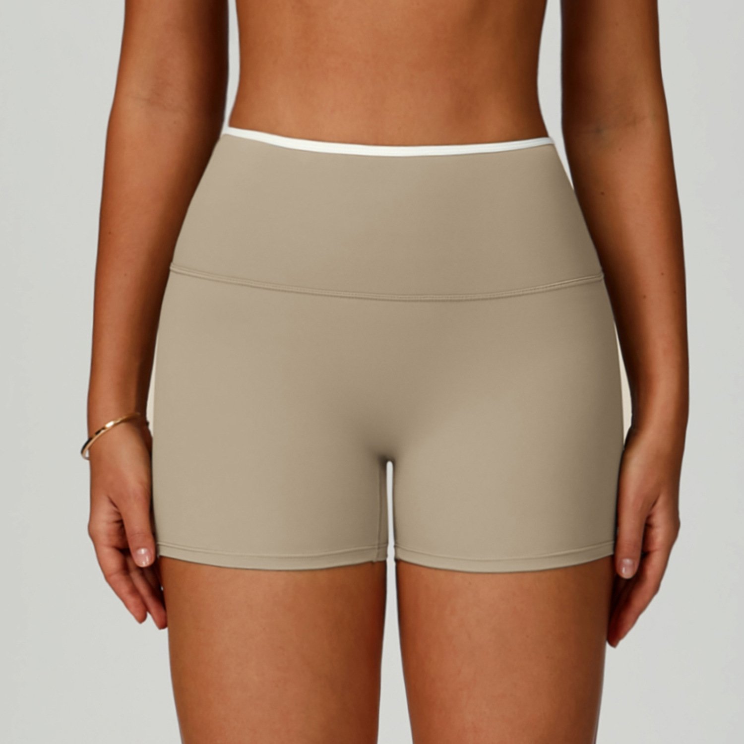 Women's Solid Color Casual Sports Yoga Shorts - Image 5