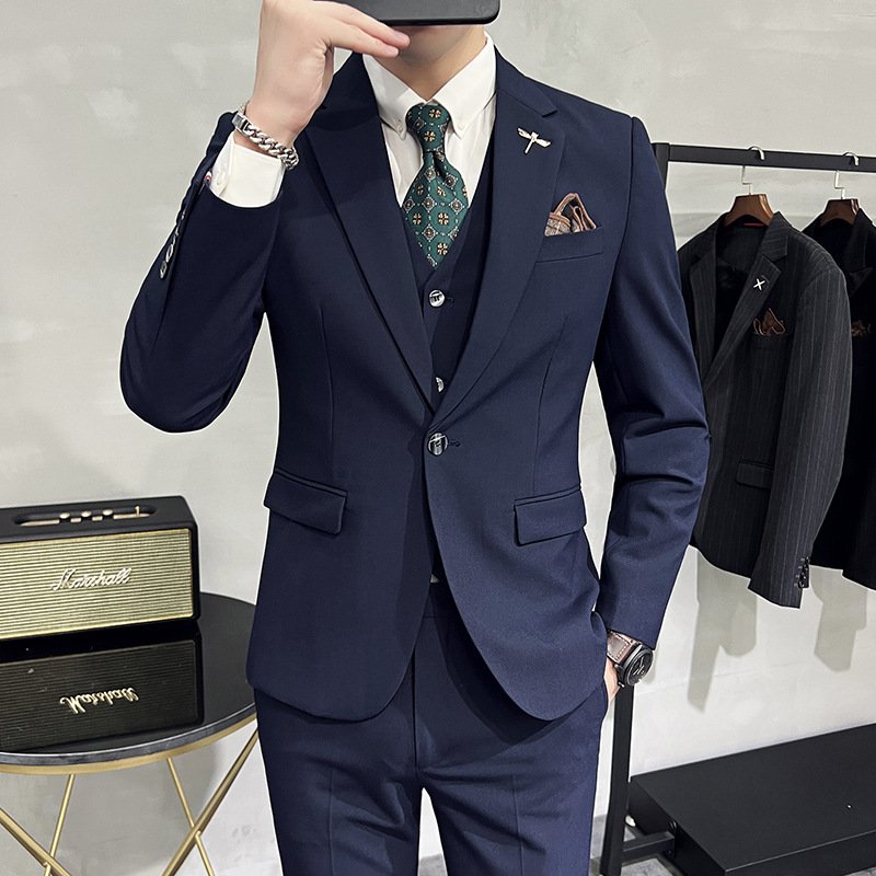 Wedding Dress Suit 3-piece Business Men's Suit - Image 2