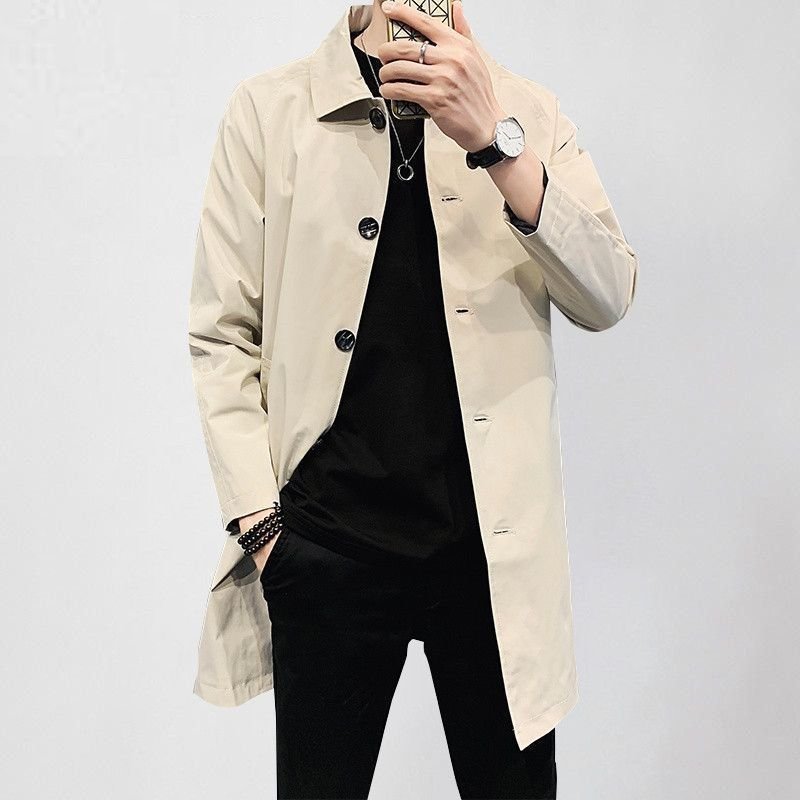 Men's Casual Loose Mid-length Coat - Image 6