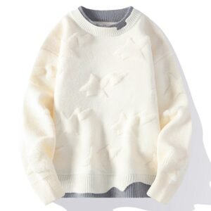 Autumn And Winter Round Neck Sweater Knitwear Men's Clothing Plus Size