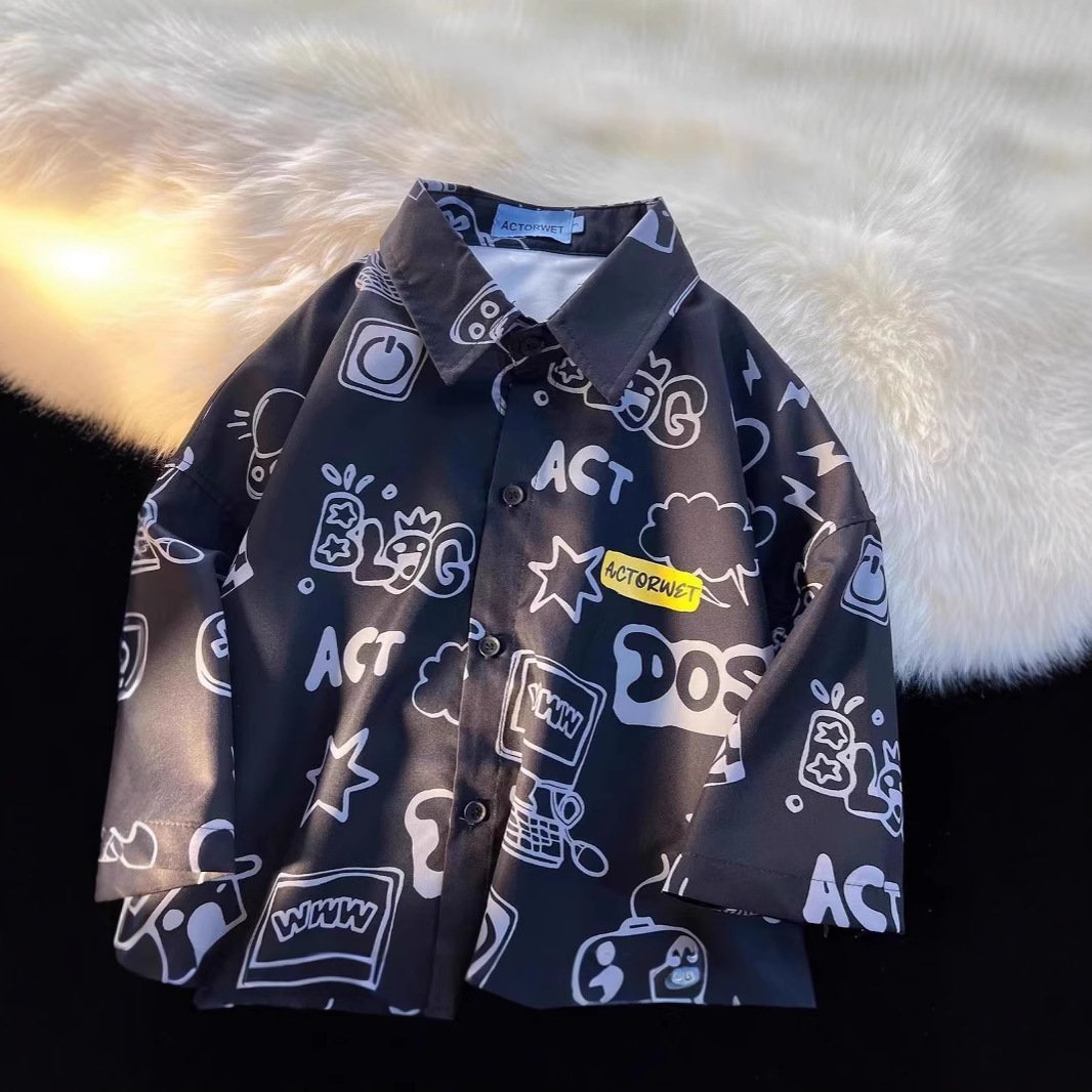 Student Loose Slim Fit Casual Shirt - Image 2