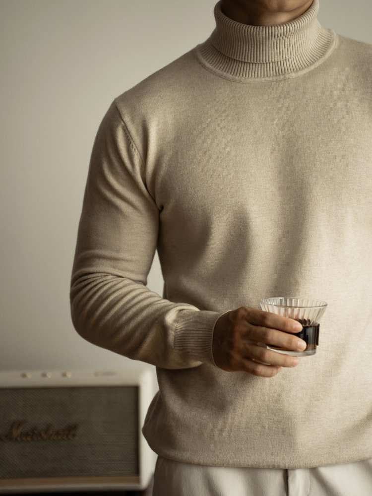 Men's Long-sleeved Sweater For Warmth Bottoming Shirt - Image 4