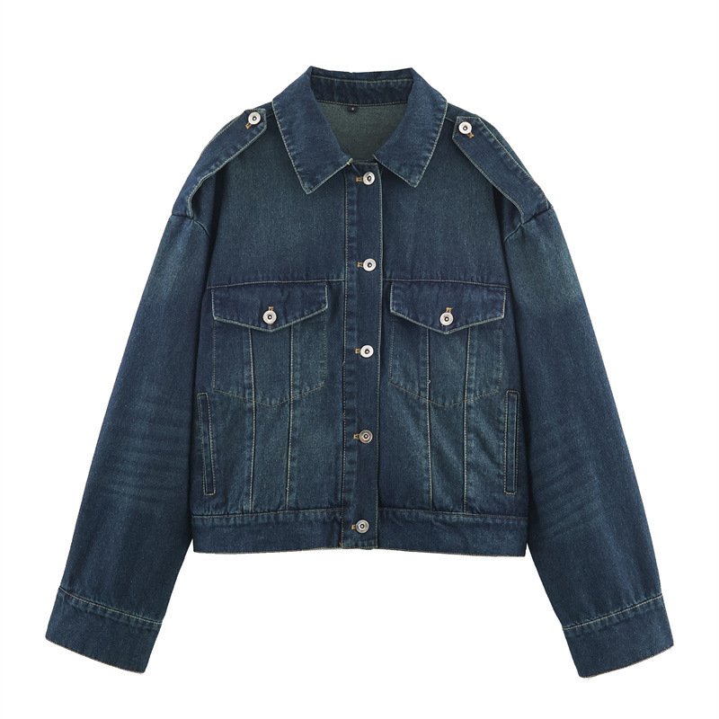 Short Slimming Denim Jacket Casual Jeans - Image 6