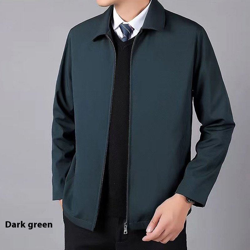 Lapel Business Middle-aged And Elderly Men's Jacket - Image 8