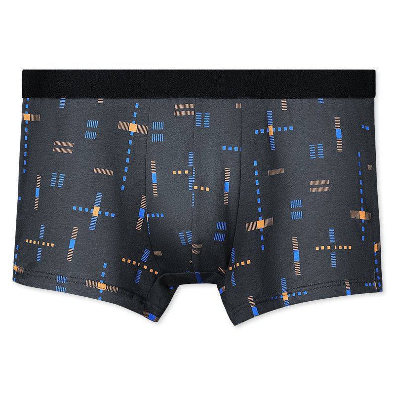 Breathable Printed Summer Thin Plus Size Men's Cotton Antibacterial Boxers Shorts - Image 5