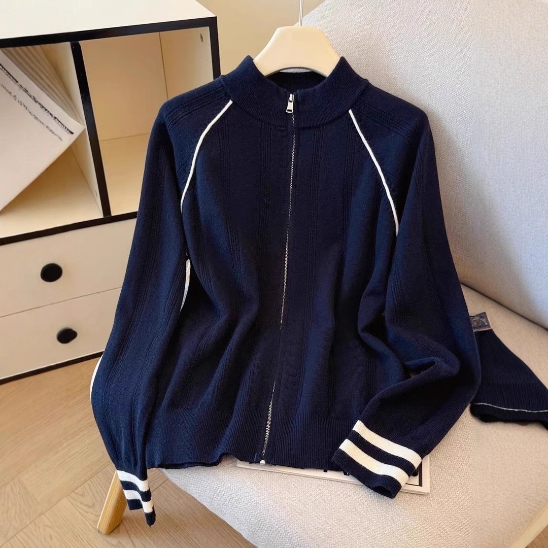 Design Sense Fashion Zipper Cardigan Outerwear - Image 4