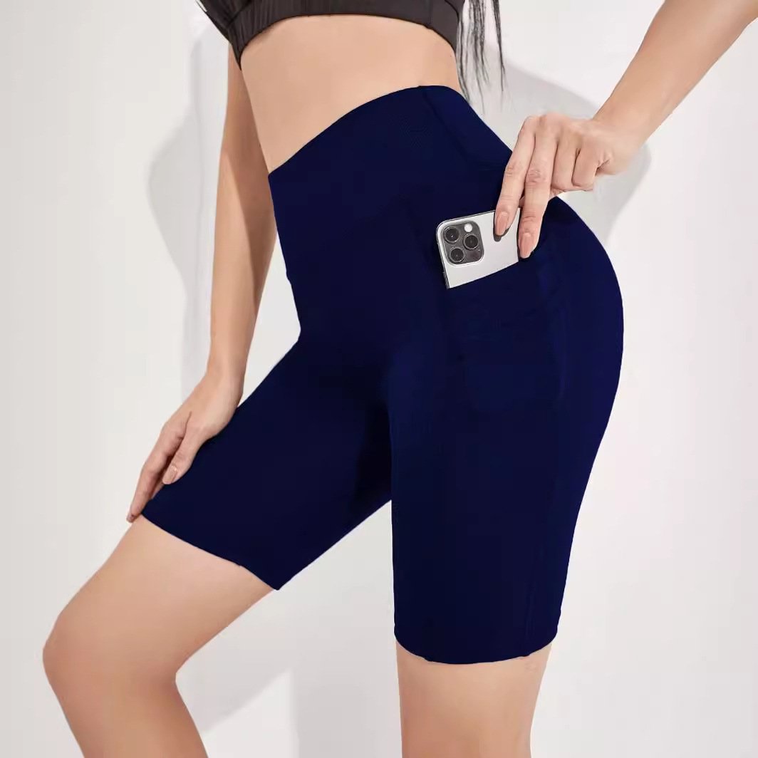 Women's Plus Size Yoga Sports Side Phone Pocket Leggings - Image 4