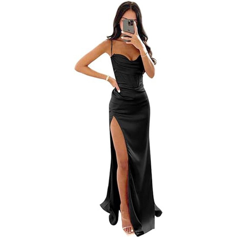 European And American Women's Clothing Sleeveless Camisole Evening Dress - Image 3