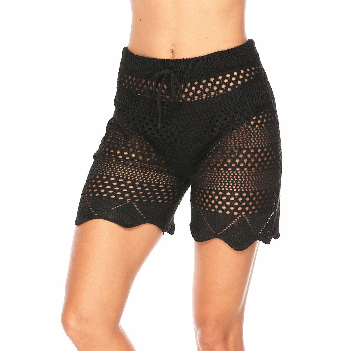 Hollow Knitted High Elastic Crocheted Hollow Shorts - Image 7