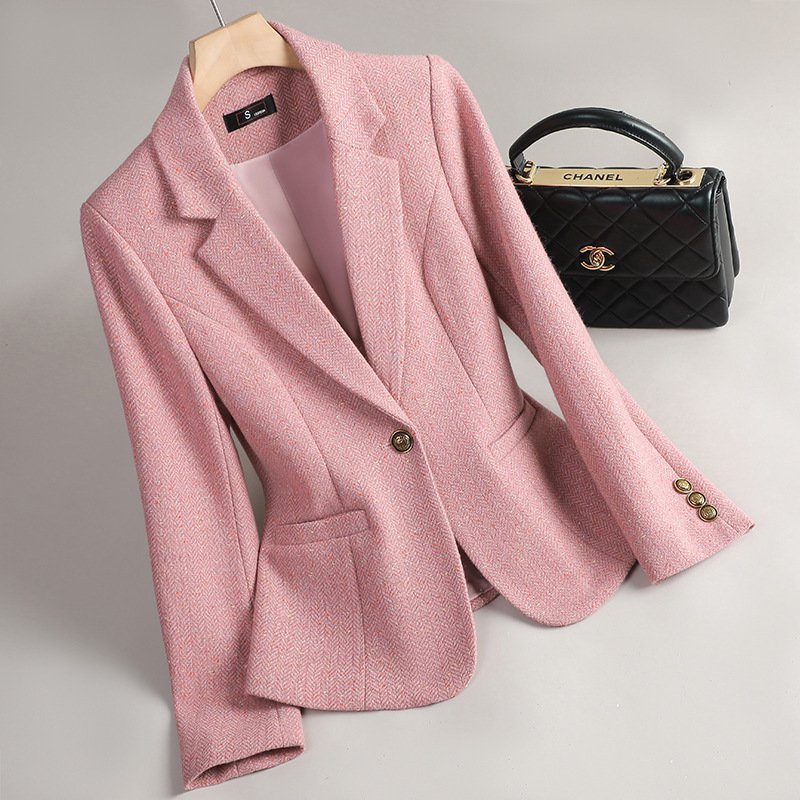 Women's Wool Suit Jacket - Image 2