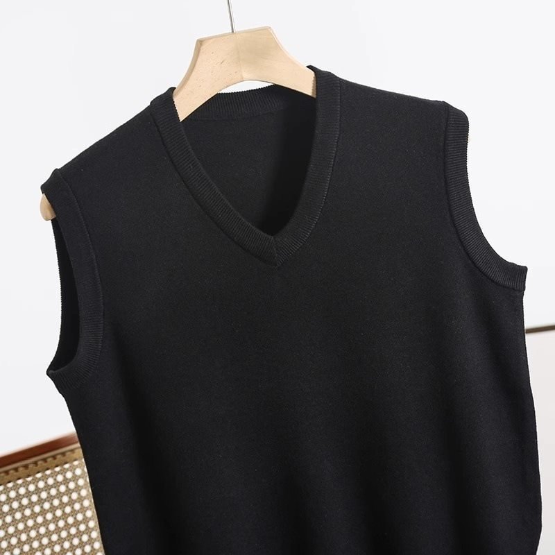 V-neck Sweater Vest Men's Autumn And Winter Warm - Image 2