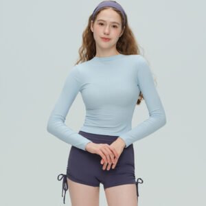 Yoga Women's Sport Long Sleeves Slim Fit Thin Fitness Clothes