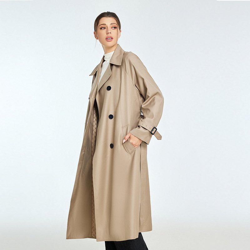 Trench Autumn And Winter Women's Mid-length High-grade Sense Petite Coats - Image 6
