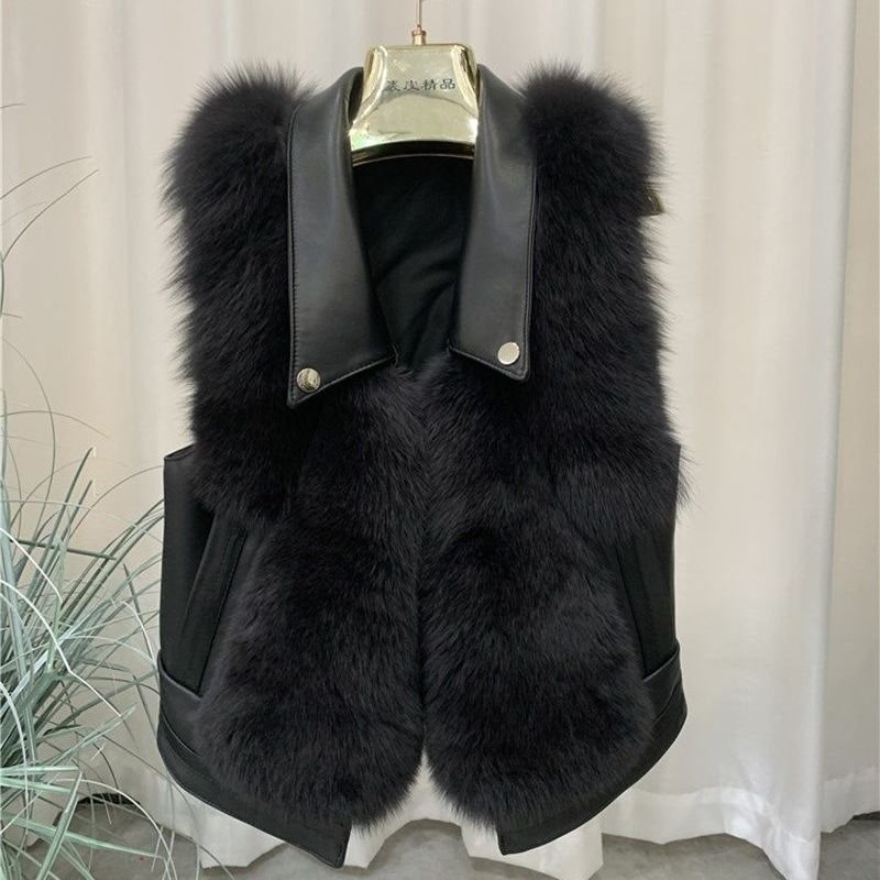 Fashion Slimming Slim Women Fur Vest - Image 9