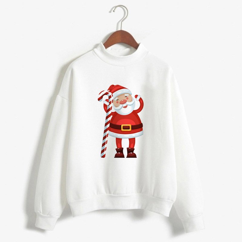 Christmas Printing Turtleneck Sweater Women - Image 9
