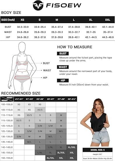 Fisoew Womens Summer Tank Tops V Neck Sleeveless Casual Loose Flowy Tunic Workout T Shirts - Image 6