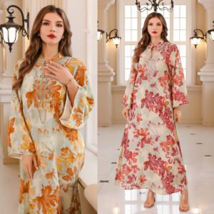 Summer Gown Dress Printed Dress