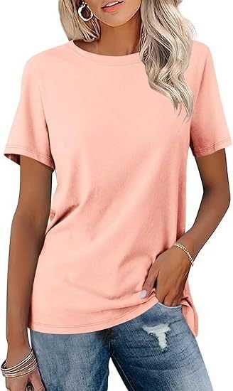 European And American Style Women Round Neck Loose Fashion Casual Short Sleeve - Image 2