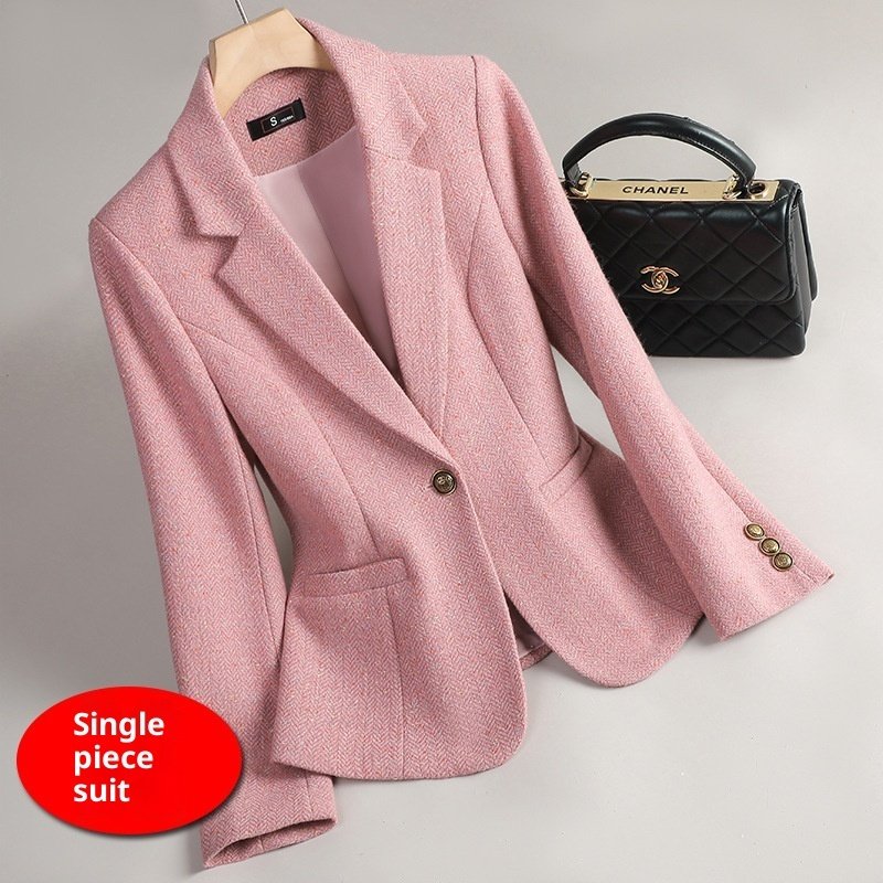 Women's Wool Suit Jacket - Image 6