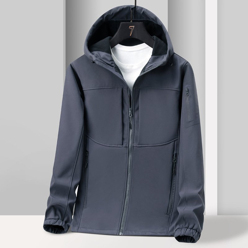 Spring Autumn And Winter Soft Shell Jacket Male - Image 6