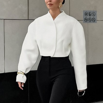 Machete Long Sleeve Loose-fitting Short Coat Women - Image 2