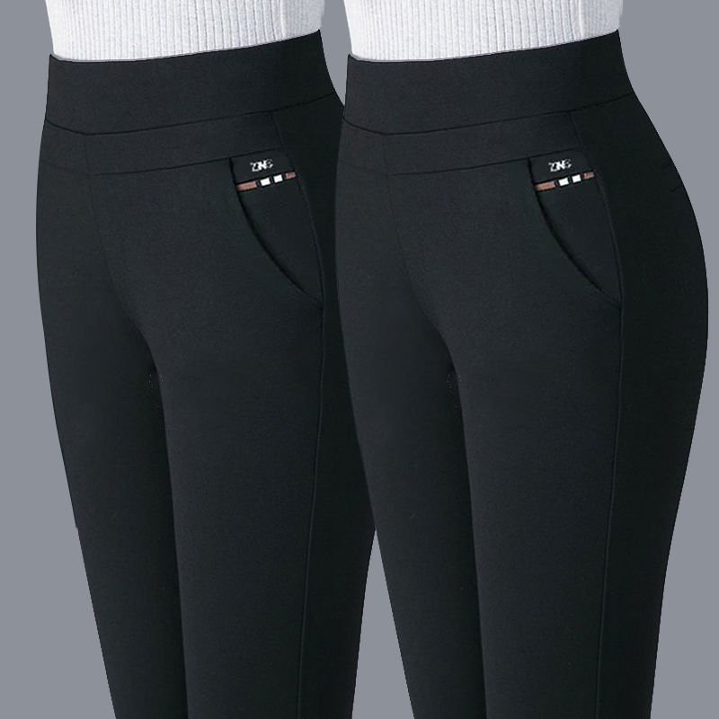 Tight High Waist Female Straight-leg Trousers - Image 4