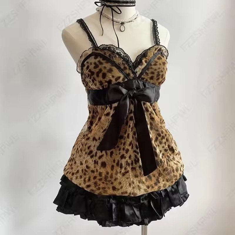 Fashion Sexy Hot Girl Striped Lace Bow Sweet Women's Sling - Image 3