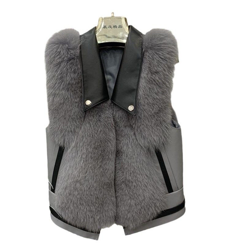 Fashion Slimming Slim Women Fur Vest - Image 6